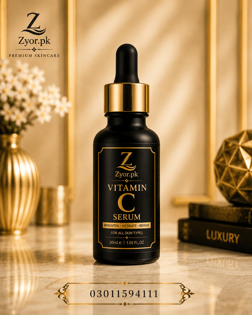 Vitamin C Serum By Zyor.pk – Brightening & Anti-Aging Face Serum | 30ml - Zyor.pk