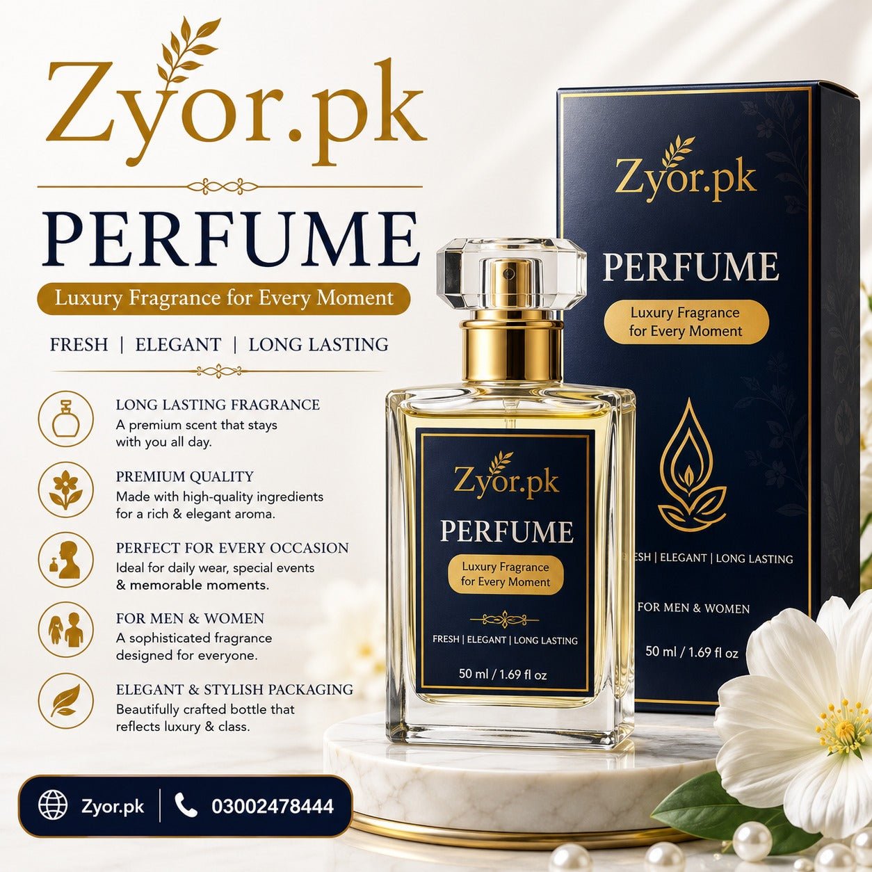 Zyor Signature Eau de Parfum – Long Lasting Luxury Fragrance - Zyor.pk